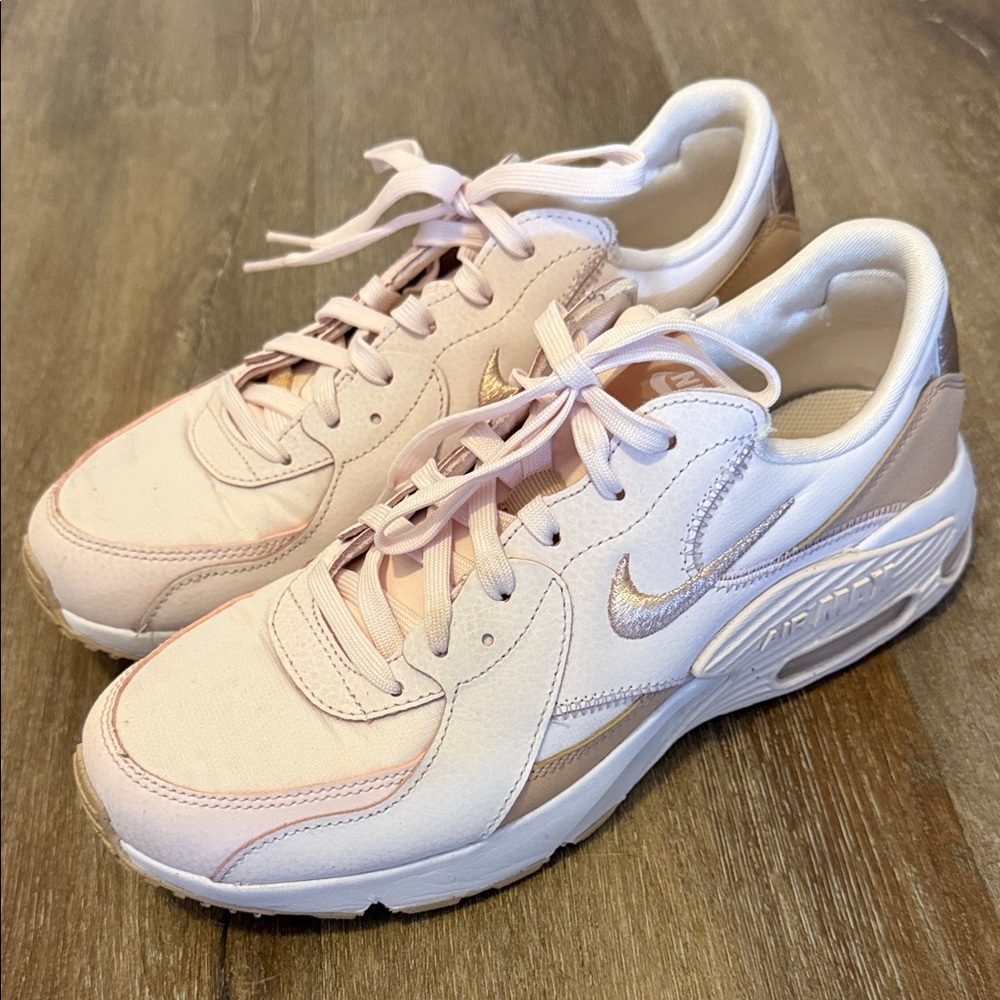 Nike Women's Blush and Cream Sneakers